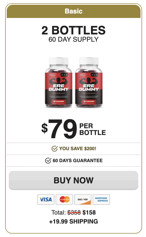 Eregummy two bottle package